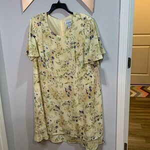 Scarlett M yellow flower dress size 22 women's
